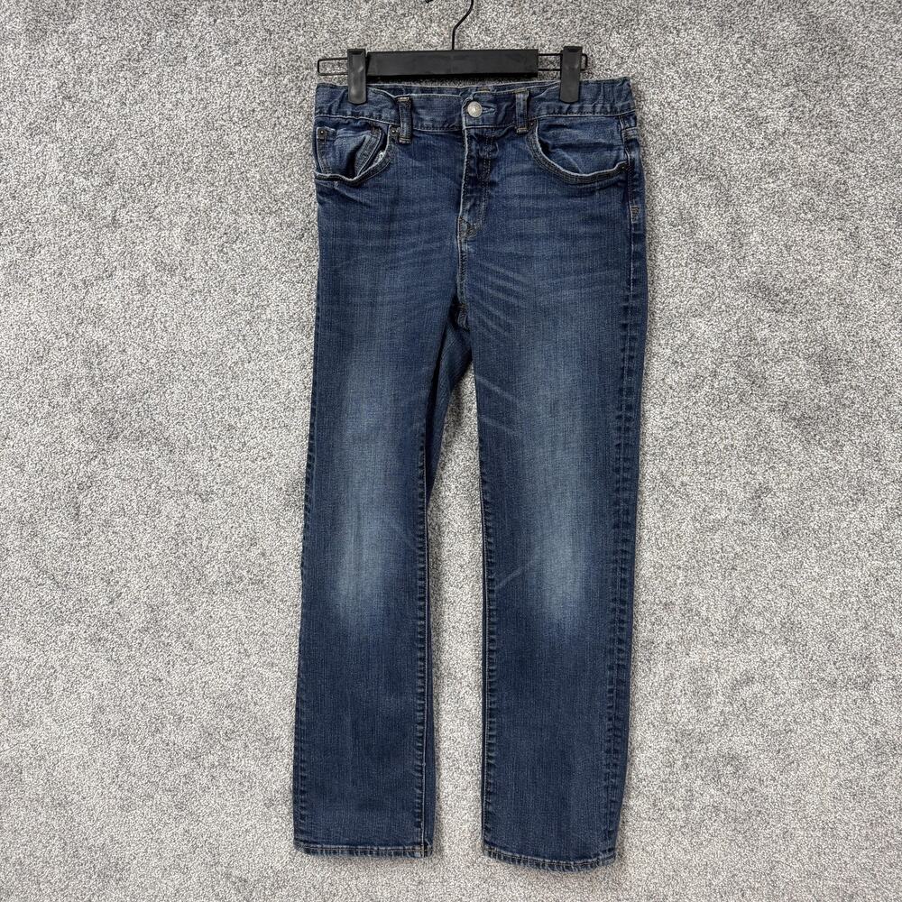 Gap Jeans 1969 Kids Size 14R 27x27 Original Blue Mid Wash Denim Straight Leg